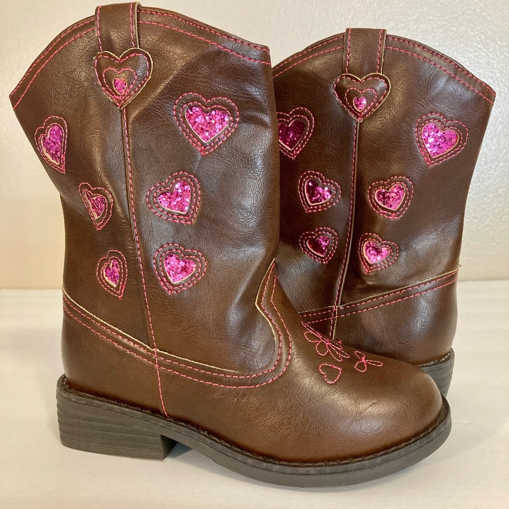 Bongo toddler girls cowboy boots size 10